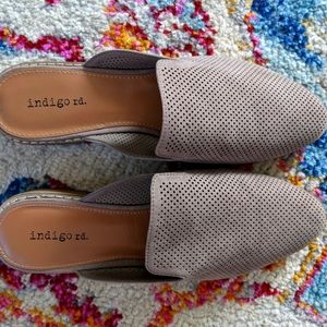 Indigo Rd. Hayze Perforated Mule- Tan 8.5